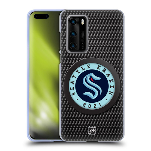 NHL Seattle Kraken Puck Texture Soft Gel Case for Huawei P40 5G