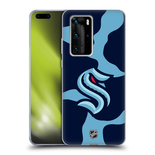 NHL Seattle Kraken Cow Pattern Soft Gel Case for Huawei P40 Pro / P40 Pro Plus 5G