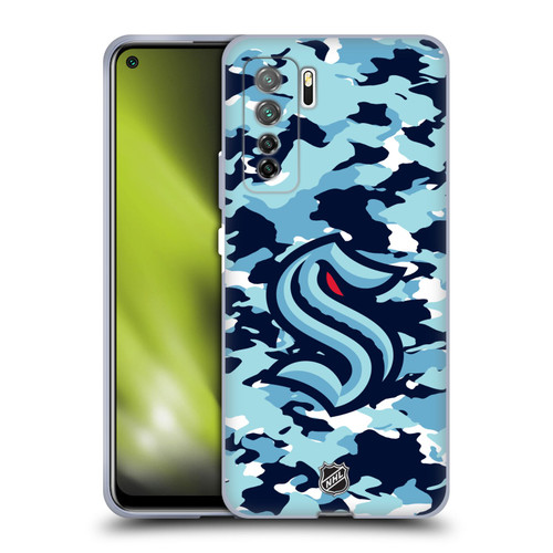 NHL Seattle Kraken Camouflage Soft Gel Case for Huawei Nova 7 SE/P40 Lite 5G