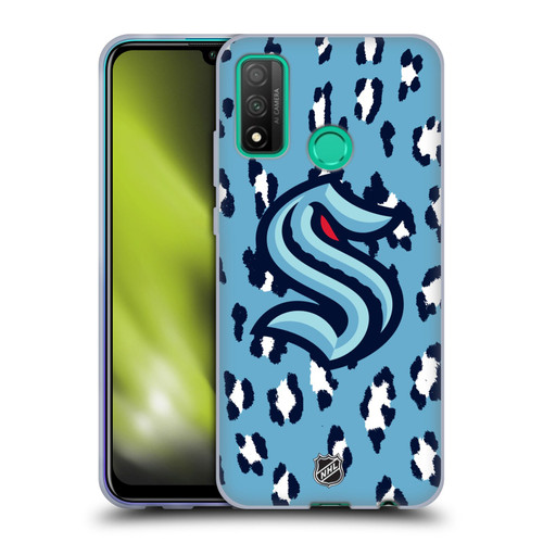 NHL Seattle Kraken Leopard Patten Soft Gel Case for Huawei P Smart (2020)