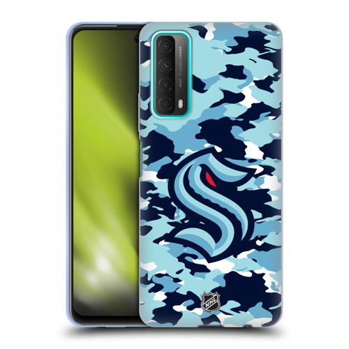 NHL Seattle Kraken Camouflage Soft Gel Case for Huawei P Smart (2021)