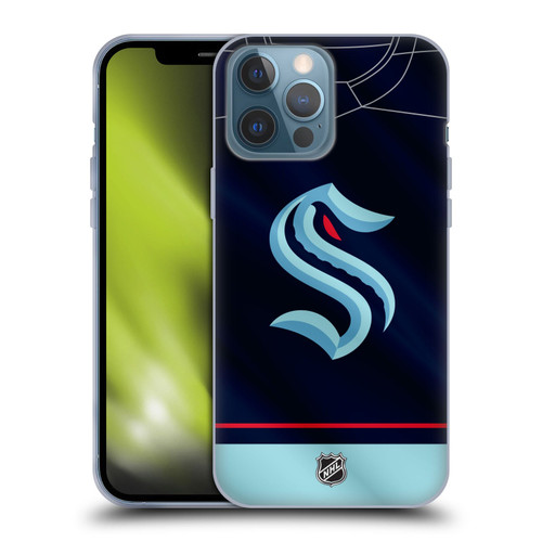 NHL Seattle Kraken Jersey Soft Gel Case for Apple iPhone 13 Pro Max