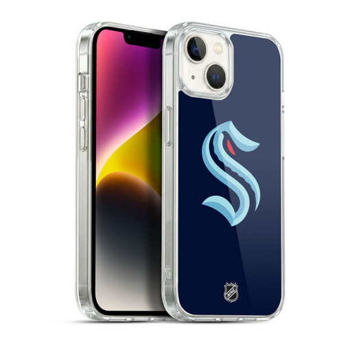 NHL Seattle Kraken Plain Soft Gel Case for Apple iPhone 14 Plus