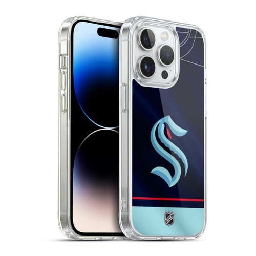 NHL Seattle Kraken Jersey Soft Gel Case for Apple iPhone 14 Pro