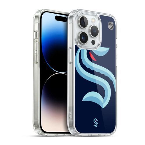 NHL Seattle Kraken Oversized Soft Gel Case for Apple iPhone 14 Pro