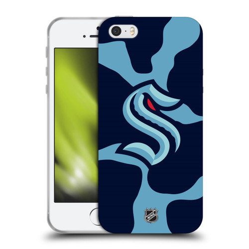 NHL Seattle Kraken Cow Pattern Soft Gel Case for Apple iPhone 5 / 5s / iPhone SE 2016