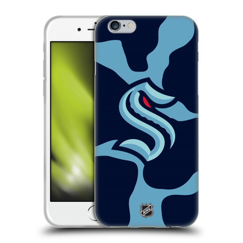 NHL Seattle Kraken Cow Pattern Soft Gel Case for Apple iPhone 6 / iPhone 6s