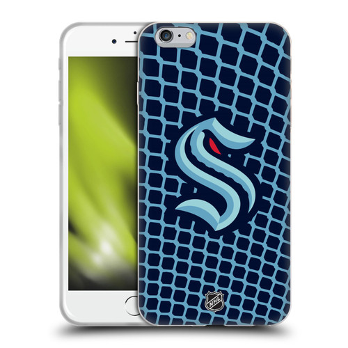 NHL Seattle Kraken Net Pattern Soft Gel Case for Apple iPhone 6 Plus / iPhone 6s Plus