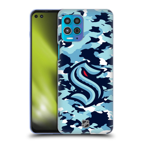 NHL Seattle Kraken Camouflage Soft Gel Case for Motorola Moto G100