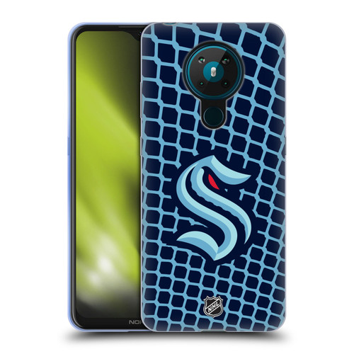 NHL Seattle Kraken Net Pattern Soft Gel Case for Nokia 5.3