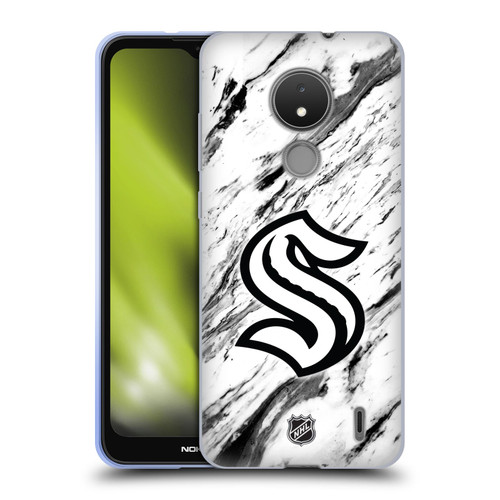 NHL Seattle Kraken Marble Soft Gel Case for Nokia C21
