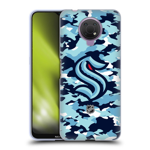 NHL Seattle Kraken Camouflage Soft Gel Case for Nokia G10