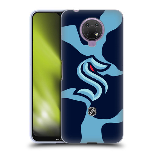 NHL Seattle Kraken Cow Pattern Soft Gel Case for Nokia G10