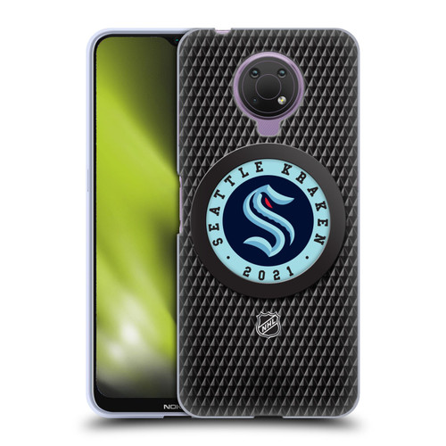 NHL Seattle Kraken Puck Texture Soft Gel Case for Nokia G10