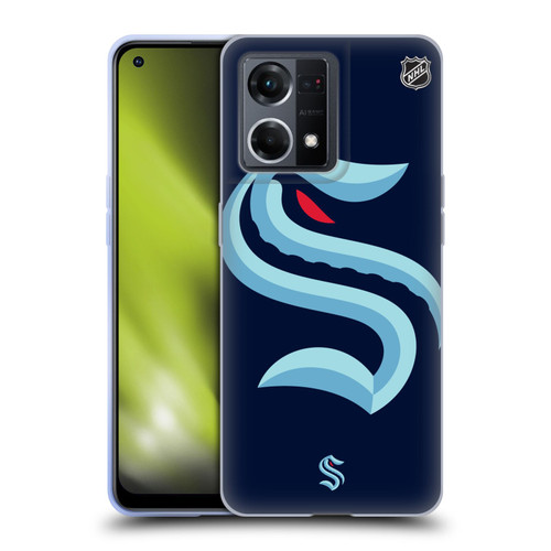 NHL Seattle Kraken Oversized Soft Gel Case for OPPO Reno8 4G