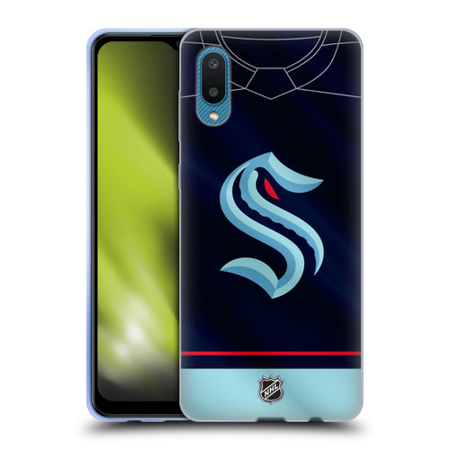 NHL Seattle Kraken Jersey Soft Gel Case for Samsung Galaxy A02/M02 (2021)