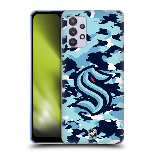 NHL Seattle Kraken Camouflage Soft Gel Case for Samsung Galaxy A32 5G / M32 5G (2021)