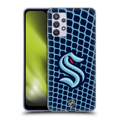NHL Seattle Kraken Net Pattern Soft Gel Case for Samsung Galaxy A32 5G / M32 5G (2021)