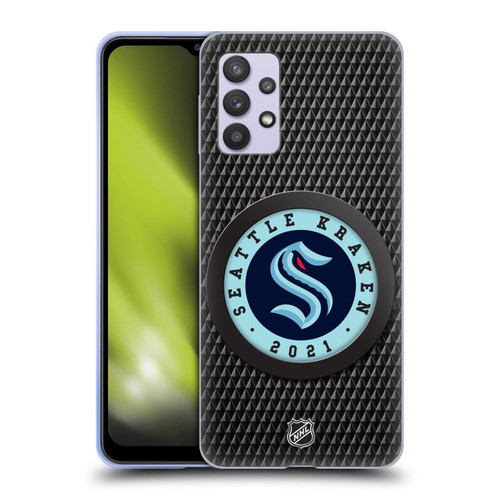 NHL Seattle Kraken Puck Texture Soft Gel Case for Samsung Galaxy A32 5G / M32 5G (2021)