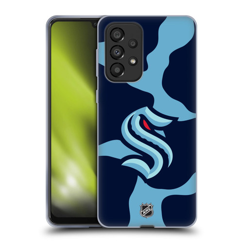 NHL Seattle Kraken Cow Pattern Soft Gel Case for Samsung Galaxy A33 5G (2022)