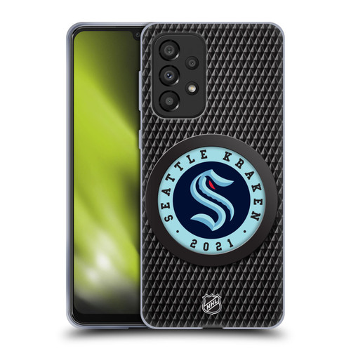 NHL Seattle Kraken Puck Texture Soft Gel Case for Samsung Galaxy A33 5G (2022)