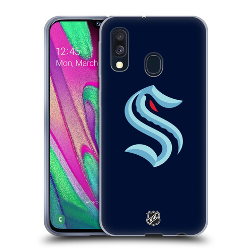 NHL Seattle Kraken Plain Soft Gel Case for Samsung Galaxy A40 (2019)