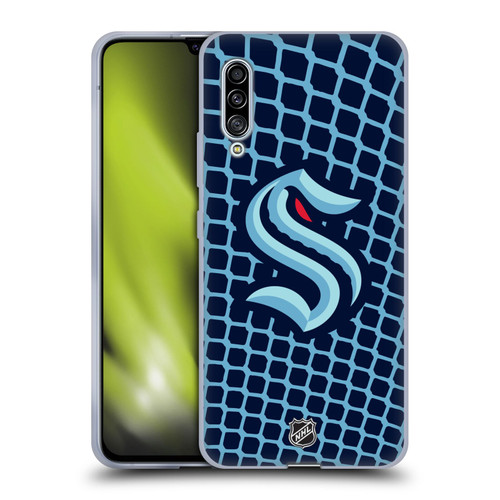 NHL Seattle Kraken Net Pattern Soft Gel Case for Samsung Galaxy A90 5G (2019)