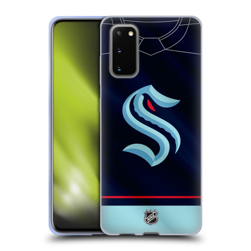 NHL Seattle Kraken Jersey Soft Gel Case for Samsung Galaxy S20 / S20 5G