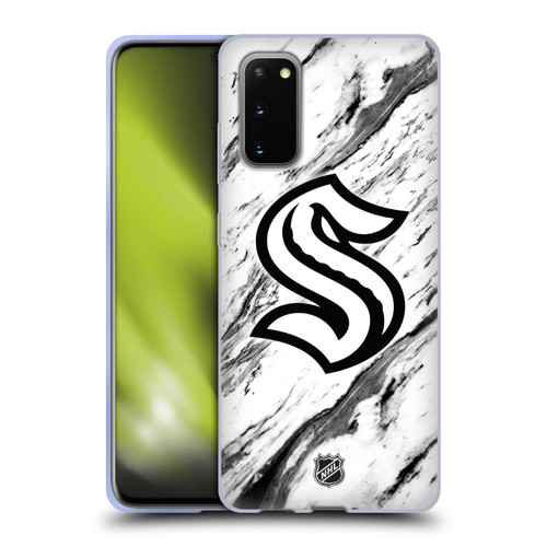 NHL Seattle Kraken Marble Soft Gel Case for Samsung Galaxy S20 / S20 5G