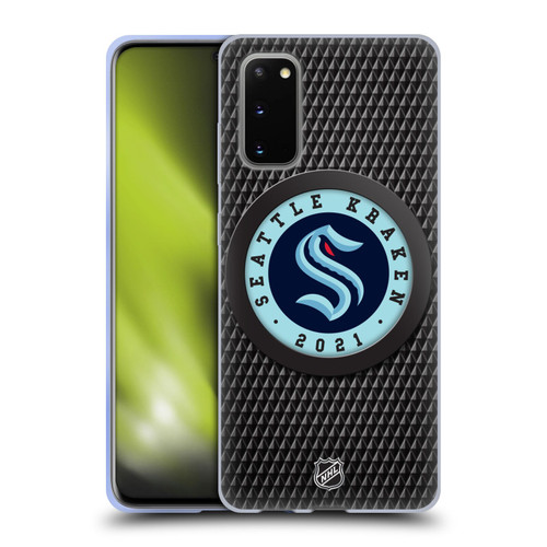 NHL Seattle Kraken Puck Texture Soft Gel Case for Samsung Galaxy S20 / S20 5G