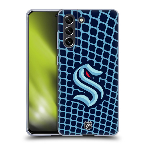 NHL Seattle Kraken Net Pattern Soft Gel Case for Samsung Galaxy S21 FE 5G