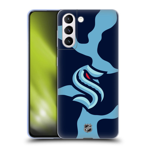 NHL Seattle Kraken Cow Pattern Soft Gel Case for Samsung Galaxy S21+ 5G