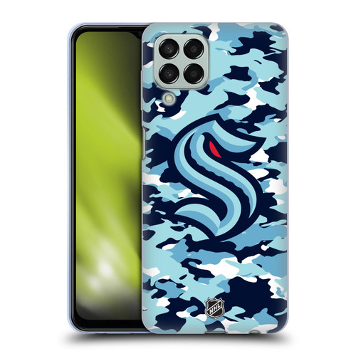 NHL Seattle Kraken Camouflage Soft Gel Case for Samsung Galaxy M33 (2022)