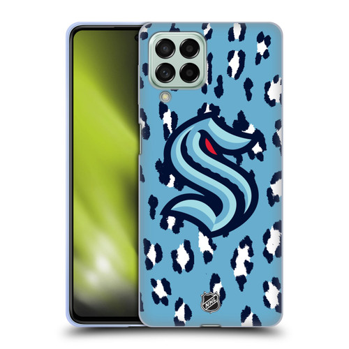 NHL Seattle Kraken Leopard Pattern Soft Gel Case for Samsung Galaxy M53 (2022)