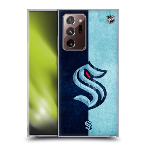 NHL Seattle Kraken Half Distressed Soft Gel Case for Samsung Galaxy Note20 Ultra / 5G