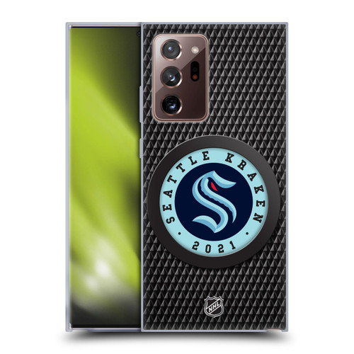 NHL Seattle Kraken Puck Texture Soft Gel Case for Samsung Galaxy Note20 Ultra / 5G