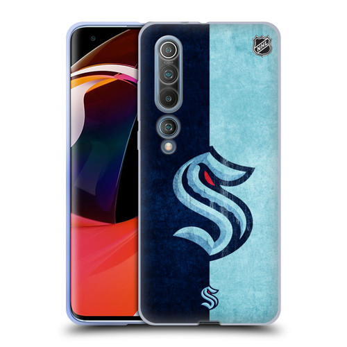 NHL Seattle Kraken Half Distressed Soft Gel Case for Xiaomi Mi 10 5G / Mi 10 Pro 5G