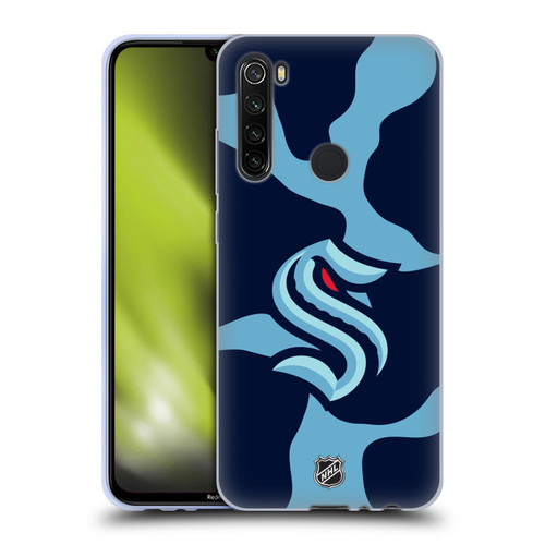 NHL Seattle Kraken Cow Pattern Soft Gel Case for Xiaomi Redmi Note 8T