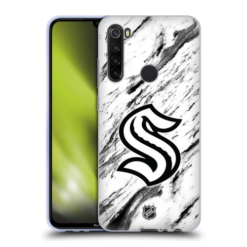 NHL Seattle Kraken Marble Soft Gel Case for Xiaomi Redmi Note 8T