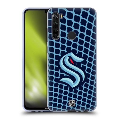 NHL Seattle Kraken Net Pattern Soft Gel Case for Xiaomi Redmi Note 8T