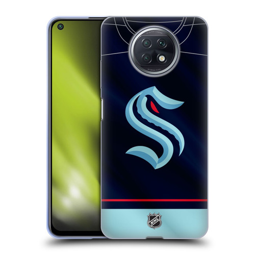 NHL Seattle Kraken Jersey Soft Gel Case for Xiaomi Redmi Note 9T 5G