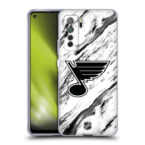 NHL St Louis Blues Marble Soft Gel Case for Huawei Nova 7 SE/P40 Lite 5G