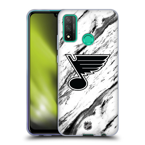 NHL St Louis Blues Marble Soft Gel Case for Huawei P Smart (2020)