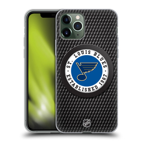 NHL St Louis Blues Puck Texture Soft Gel Case for Apple iPhone 11 Pro NHL St Louis Blues Puck Texture Soft Gel Case for Apple iPhone 11 Pro