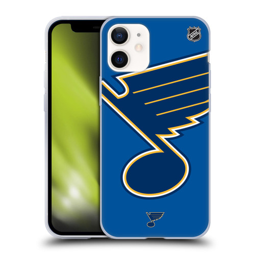 NHL St Louis Blues Oversized Soft Gel Case for Apple iPhone 12 Mini & MagSafe