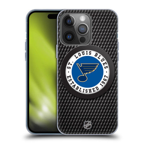 NHL St Louis Blues Puck Texture Soft Gel Case for Apple iPhone 14 Pro NHL St Louis Blues Puck Texture Soft Gel Case for Apple iPhone 14 Pro