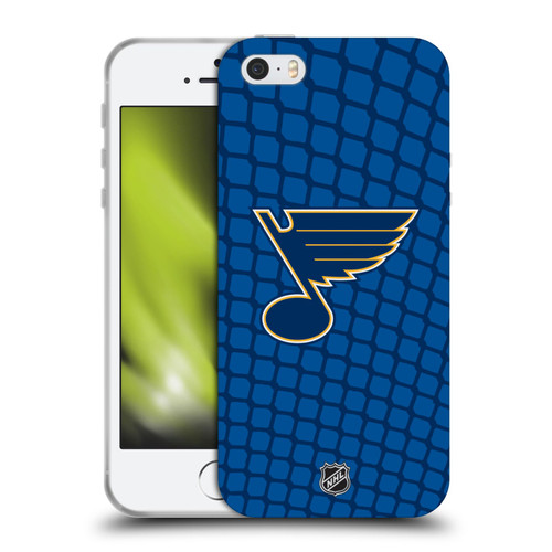 NHL St Louis Blues Net Pattern Soft Gel Case for Apple iPhone 5 / 5s / iPhone SE 2016