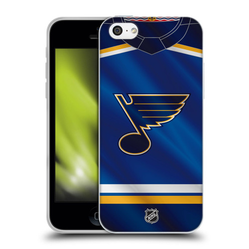 NHL St Louis Blues Jersey Soft Gel Case for Apple iPhone 5c