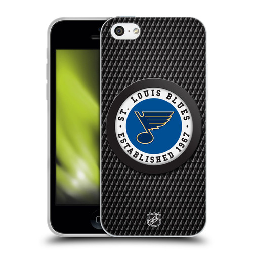 NHL St Louis Blues Puck Texture Soft Gel Case for Apple iPhone 5c