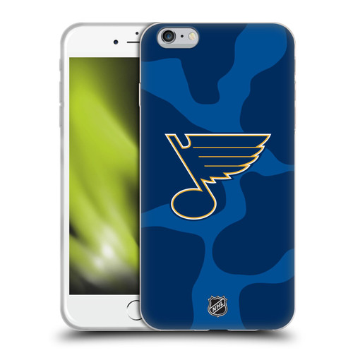 NHL St Louis Blues Cow Pattern Soft Gel Case for Apple iPhone 6 Plus / iPhone 6s Plus